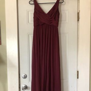 Burgundy Formal Bridesmaid Dress